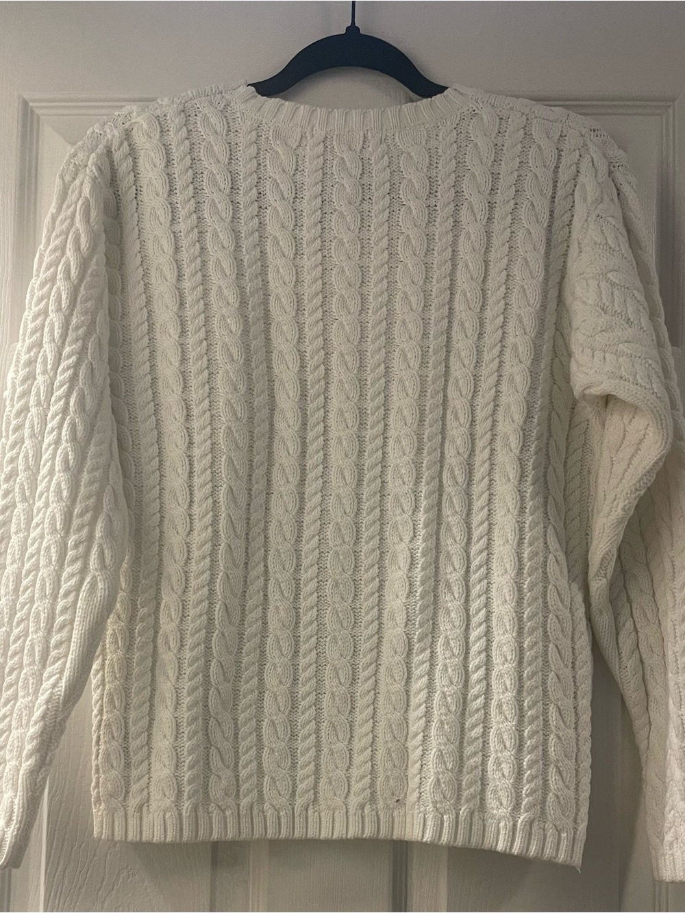 Eddie Bauer Cable Knit Sweater – Women’s Small – Ivory/Cream - Picture 2 of 4